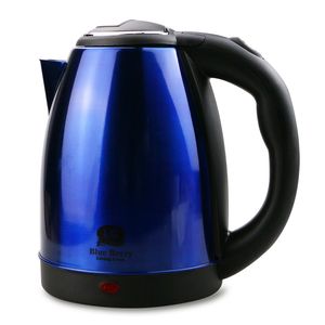 Household 1.8L Blue Stainless Steel Automatic Boiling Water Electric Kettle