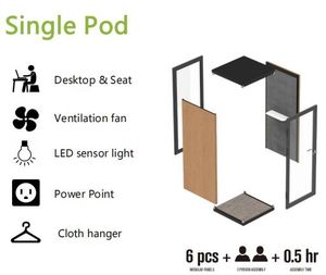 Demountable Office Pod with Good Quality for Commercial Building with Modern Design
