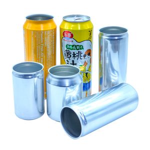 Wholesale OEM Food Grade 250ml 330ml 355ml 500ml 473ml 1L Slim Sleek Beer Beverage Soda Cola Soft Drink Color Printed Round Empty Aluminum Packaging Cans