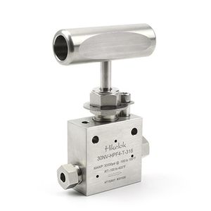 30000 Psig Cold Worked Stainless Steel Ultrahigh Pressure Needle Valves