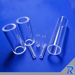 Fire Polishing Transparent Silica Fused Quartz Glass Heat Resistant Custom Size Dimension High Purity Transparent Heater Quartz Glass Test Tube for Heating