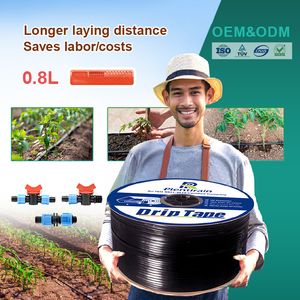 Agricultural 1 Hectare Wholesale Plastic PE Hose Garden Pipe 16mm Drip Irrigation Tape with Emitter for Farm Water Irrigation System Tomato