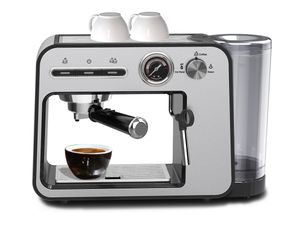 High Performance Bean to Cup Coffee Machine Restaurant 2 in 1 Italian Personal Stainless Steel Espresso Coffee Maker for Home Use