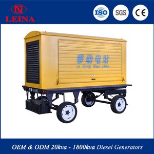 Powerful 40kw Diesel Generator with Trailer for Easy Transport