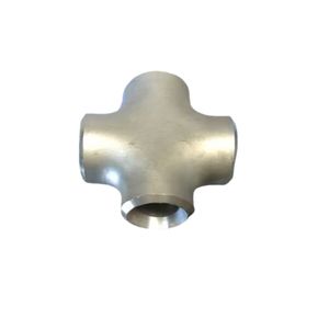 Butt Welded Nipple Union Pipe Fittings Stainless Steel Seamless Straight Cross Tee