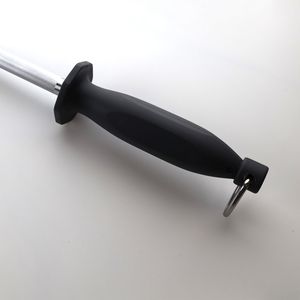 420 Stainless Steel 10-Inch Knife Sharpener with PP Handle Round Steel Tool