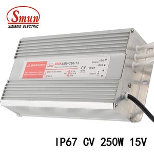 250W 15V 16.7A Constant Voltage IP67 Waterproof Switching Power Supply