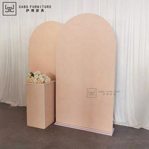 Elegant 3D White PVC Acrylic Arch Panels for Weddings