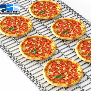 High Quality Factory Hot Sale Metal Flex Ladder Wire Mesh Belt for Pizza Oven Industry