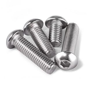 Premium Industrial Hexagon Bolts with Durable Half-Round Heads