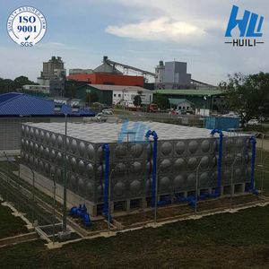 High Quality Welding Stainless Steel Panel Price 2000 50000 Liter Gallon Ss 304 316 Pressed Steel Sectional Water Tank Panel