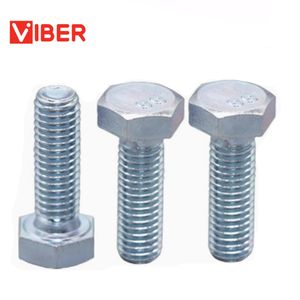Hot DIP Galvanized Bolt and Nut and Washer Carbon Steel Hex Head Bolt Grade 4.8 8.8 10.9 12.9 M6m8m10m12m16m20 National Standard High Strength Screws