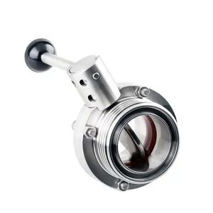 Premium Hygienic T-Type Butterfly Valve Clamp in Stainless Steel