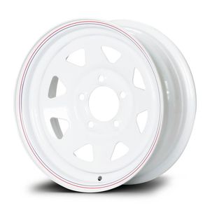 Wholesale Best Quality 15 Inch White Steel Wheel Rim for Boat Trailer