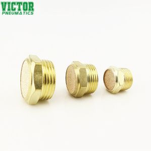 Airtac 3/8 Brass Muffler Air Exhaust Silencer Muffler Pneumatic Air Silencer