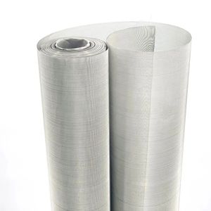 Silver 3' 3" X 33' Woven Stainless Steel Mesh Insect Resistant Filters Screen with Modern Design for Doors & Windows