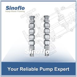 Vertical Multistage Stainless Steel Submersible Dewatering Pump 14"