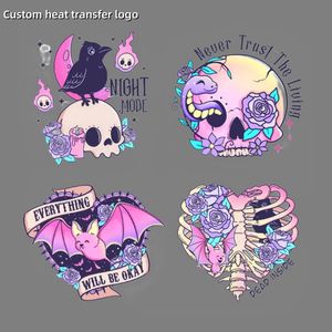 High Quatiity Dtf Digital Printing Heat Transfer Flower Design for T-Shirts
