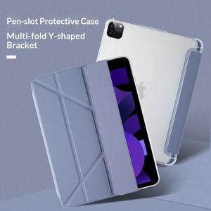 iPad Case Compatible with iPad PRO 11 Case with Pen Slot, Shock-Resistant Protective Case for iPad Air 4th/5th Gen, TPU Soft Case, Y-Shape