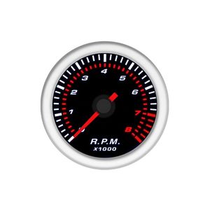 MrGauge Digital Tachometer 2"52mm Universal White LED Meter Pointer 12V 0~8000 Rpm