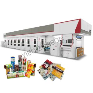 High Speed Rotogravure Printing Machine for Plastic Film