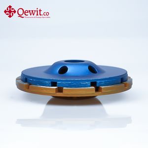 Premium Quality Double Row Diamond Cup Wheel in Black for Metal