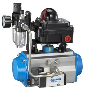 Cylinder Type Control Valve Used Pneumatic Actuator