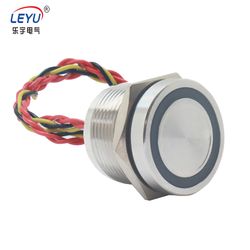 19mm Stainless Steel IP68 Waterproof Concave Type Piezo Switch