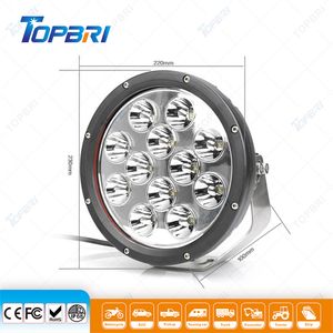 9-60V 9inch 120W Round LED Flood Mining Work Light