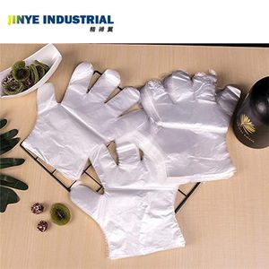 Disposable Plastic Gloves Free Powder Free Clear Polyethylene Gloves Non-Sterile for Cleaning, Dishwashing