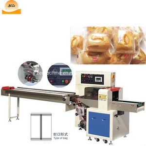 Automatic Pillow Type Mask Popsicle Packaging Machine Nitrogen Cookies Wafer Biscuit Candy Snack Food Packing Machine