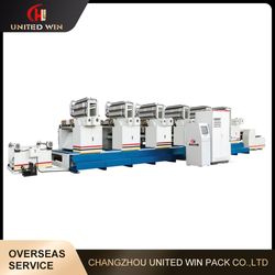 Polythene Plastic Bag Woven Sack Flexographic Printer 4 to 8 Color Roll-Roll Flexo Printing Machine 150m/Min