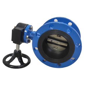 DN600 Pn16 Ductile Iron EPDM Seat Lined Wras Industrial Control Double Eccentric Flange Butterfly Valve Price