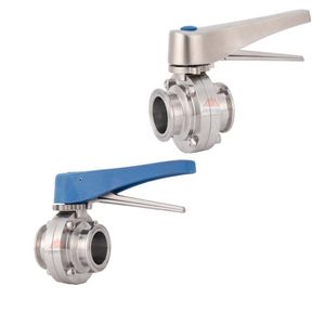Food Grade Stainless Steel Sanitary Hygienic Butterfly Valve