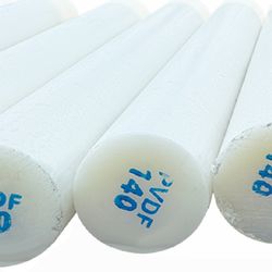 Acid and Alkali Resistant PVDF Turned Plastic Rod for Valve Applications