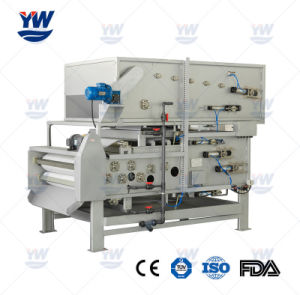 Yuwei Stainless Steel Fully Automatic Belt Filter Press with Drum Roller and Slurry Mixer, Nuzzle Washing
