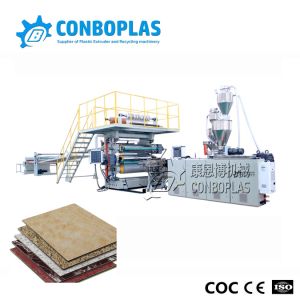 Plastic PVC imitation Marble Decoration Stone Board Sheet Extrusion Production Line