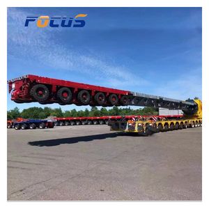 12 Axl Heavi Load Self-Propelled Modular Transporter Hydraulic Drop Deck Semi Trailer Modular Trailers Manufacturer Turkey