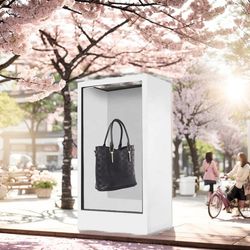 32inch Clear Display Box Transparent Advertising LCD Display Flexible LCD Display Box