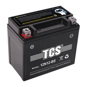 TCS  Sealed Maintenance Free Motorcycle Battery  12N12-BS