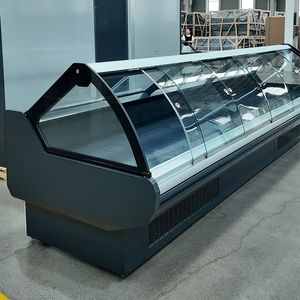 Commercial Stainless Steel with Anti Frost Technology Butcher Shop Meat Display Fridge