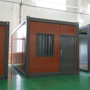 20FT Folding Container House Steel Frame Portable Housing with Weatherproof Space-Saving Design Steel Structure House
