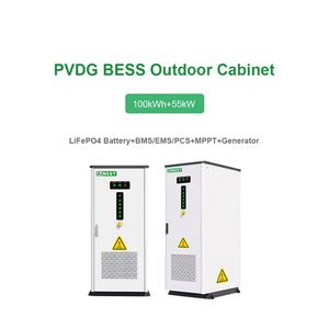 100kwh+55kw Industrial Battery Cabinet with Smart Communication Ports C&I Energy Storage