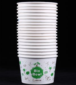 Hot Sell Disposable Kraft Food Packaging Salad Bowl Bowl with PP Lid