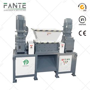 Industrial Small Double Shaft Shredder Machine for Plastic Wood Metal and Waste Recycling High Efficiency Twin Shaft Crushing System