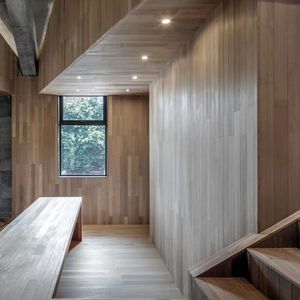 Custom-Made Ceiling and Wall Panel by Oak Flooring