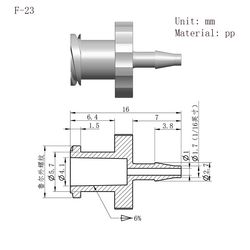 Plastic Joints Air Hose Connector Female Luer Lock Fittings