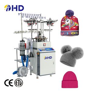 HD Brand Computerized Jacquard Circular Cap Hat Knitting Machine