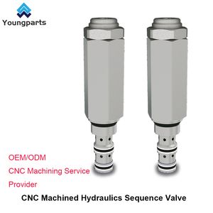 High Precision Direct Acting Pressure Sequence Valve CNC Machined Stainless Steel