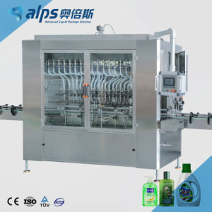 Automatic Hand Washing Soap Liquid Detergent Plastic Bottle Filling Bottling Capping Machine